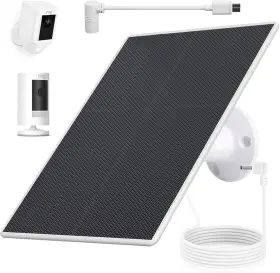 Teczckc 445056512511 Solar Panel For Ring Camera 4w Charger Compatible With Spotlight Plus/pro