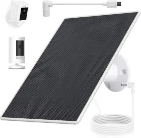 Teczckc 717331755584 Solar Panel For Ring Camera 4w Charger Compatible With Spotlight Plus/pro