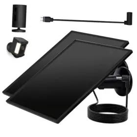 Teczckc 717331755607 Ring Camera Solar Panel 5w Charger Compatible With Rings Black-2pack
