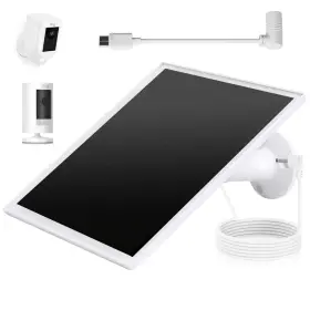 Teczckc 717331755645 Ring Camera Solar Panel 5w Charger Compatible With Rings Spotlight Plu
