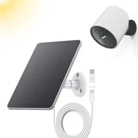 Tekcam 313045038069 Solar Panel 4w 5v With 10ft Charging Cable For Outdoor Security Camera