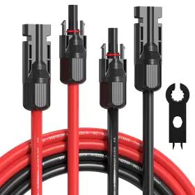 Mcx6 Temank 10awg Solar Extension Cable 30ft 10 Gauge Panel Cables 30 Feet F