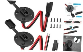 Solar-001 Thuchopy 2ps Sae Connector 10 Awg Battery For Solar Generator