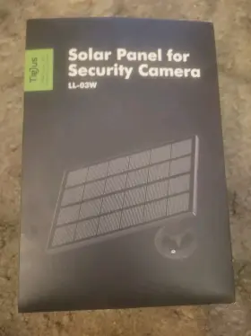 Ll-03w Tiejus 3 Watt Solar Panel For Security Camera Micro Usb Connection