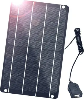 Ip67 Tigerily 445052129157 6w Solar Panel 5v/1a Mini Usb Waterproof Monocrystalline Module