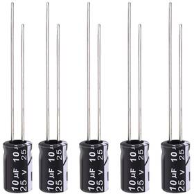 Tnisesm 10uf-25v-4x7 20pcs Electrolytic Capacitor 10uf 25v With Aluminum Radial Leads 10uf