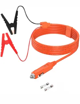 C-cmc-2m-us Tonton 12v Car Battery Charging Cable 6.6ft 14awg Cord With 15a Fuse Cigarette Lig