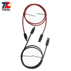 Tl3030496 Tool Library 1 Pair 5ft 12awg Black Red Solar Panel Extension Cable Wire Connector