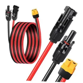 Xt60-27 Topmatty 12awg Xt60 Extension Cable Solar Panel Male To Female 10 Feet