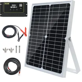 Topsolar 445008510589 30w 12v/24v Solar Panel Kit Monocrystalline Battery Trickle