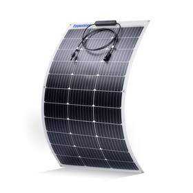 Topunive B0bq1y8jmh 100w 12v Flexible Solar Panel 9bb Monocrystalline Cell Semi-flexible