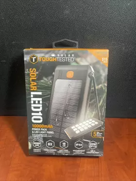 Tt-pbw-led10 Toughtested Inch Solar Led10 10000mah Power Pack And Led Light Panel
