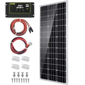 Topsp-100w Tp-solar Panel Kit 100 Watt 12 Volt Monocrystalline Off Grid System For 100w-kit
