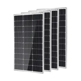 Tsp100d-30x4-g1-us Traver Force 4 Packs 100 Watt 12 Volt 9bb Monocrystalline Solar Panel