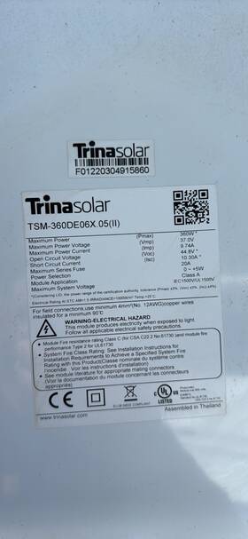 Trina Tsm-360de06x Tsm-360de06x.05 Ii