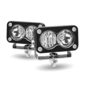 Tled-u105 Trux Accessories Mini Rectangular Flood/spot Combo Worklights 2 Diodes -pair-1000 Lumens