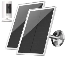 Dcw2-01 Ttricche Solar Panel For Ring Camera 6w Charger Outdoor Cam Compatible With