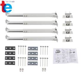 Turitrade Tr89952 2 Set 14-27in Solar Panel Rack Adjustable Aluminum Holder For 50-400 Watt Panels