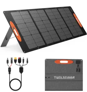 Ip68 Twelseavan 060837716722 160w Solar Panel For Jackery/ef/bluetti/anker/goal Zero Power Station W