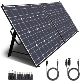 B076k55cmb Twelseavan Portable Solar Panel For Power Station 100w Foldable Charger With Qc3