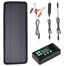 Rous2025032607 Tzdxfgl Solar Panel Battery Charger Kit 12v 30w Ip65 Waterproof Monocrystalline Sola