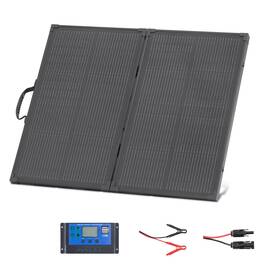 Uimoso Zddktynb1100sm8gq001 100w Foldable Solar Panel With 30a Controller Portable Monocrystalline
