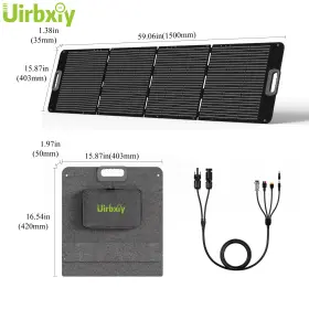 Ip67 Uirbxiy 780887324634 80w Foldable Portable Solar Charger With Usb-a&usb-c For Outdoor