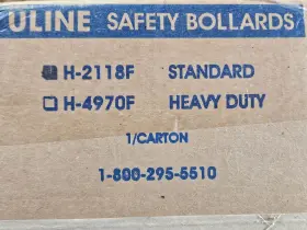 H-2118f Uline Standard Safety Bollard -nib