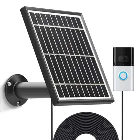 Uncle Squirrel 730869478091 Solar Panel With Video Doorbell 1/newest Generation 2020 Release-1080p Wate