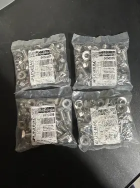 009020s Unirac Bonding T-bolt And Nut Qty 160 80 Each 3/8 Inch X 3/4