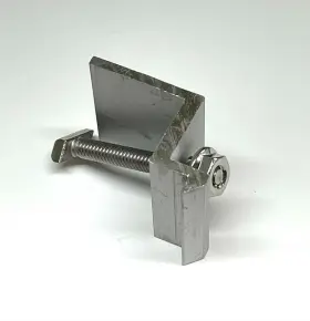 302004c Unirac Lot Of 4 Solar Mount End Clamps D 38-40 Mm Clear Mill Finish