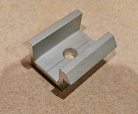 Unirac 302101c 20-pack Solar Mount Mid Clamps Abcd Clear Mill Finish