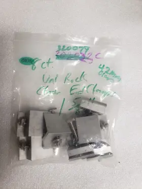 320079 Unirac Lot Of 4 Solar Mount End Clamps J 41-43 Mm Clear Mill Finish
