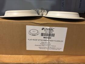 Unirac M60950 12x White Flat Roof Attachment Assemblies Solar Lot Of 12