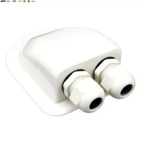 Usa-viralfinds 313089583549 Double Wire Entry Gland Box Solar Panel Roof Cable Motorhom