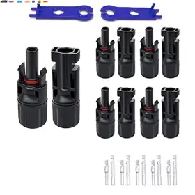 Usa-viralfinds 726084374416 5 Pairs/lot Solar Connectors With 2pcs Spanner Waterproof Panel Connector