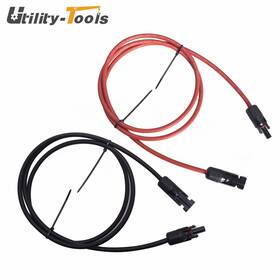 Utility-tools Ut2519328 High Quality 5 Feet 12 Awg Black Red Solar Panel Extension Cable Wire Connector