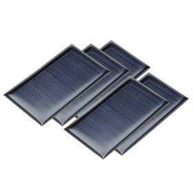 Uxcell 605322518983 5pcs 5v 70ma Poly Mini Solar Cell Panel Module Diy For Toys Charger