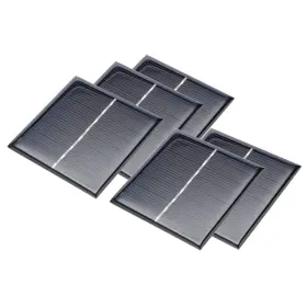 Uxcell 605322519034 5pcs 4v 100ma Poly Mini Solar Cell Panel Module Diy For Toys Charger