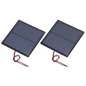 Uxcell 609044411508 2 Pcs 3v 0.63w 210ma Mini Solar Panels With Cable 70mm X