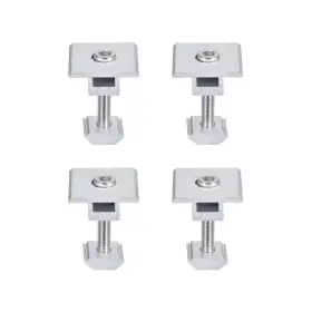 Uxcell 617662573201 12pcs 35mm Solar Panel Middle Clamp Mounting Mid Clips Aluminium Hardware