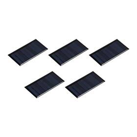 Uxcell 632702624453 5 X Mini Solar Panel Cell 4.5v 80ma 0.36w 77.5mm 40.5mm For Diy Project