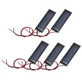 0.08w Uxcell 676766744122 5 Pcs 0.5v 160ma Mini Solar Panels With 2 Cable 53mm X 18mm