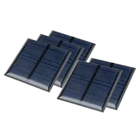 Uxcell 683867803801 5 Pcs 5.5v 60ma Poly Mini Solar Cell Panel Module Diy For Toys Charger