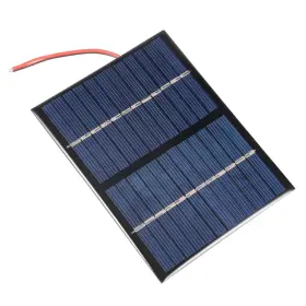 Uxcell 714998434425 1.5w 12v Solar Panel Module Diy Poly With 140mm Wire For Toys Charger