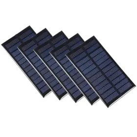 Uxcell 714998434784 5x 1w 6v Micro Solar Panel Module Diy Poly For Toys Charger