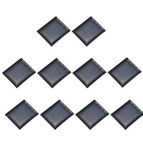 Uxcell 783243071937 10pcs 2v 0.12w 0.06a Mini Solar Panels Photovoltaic Cell Charge System Kit