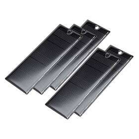 Uxcell 783243176694 5pcs 4.5v 130ma Poly Mini Solar Cell Panel Module Diy 44mm X 121mm
