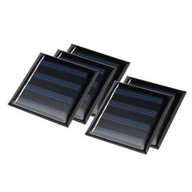 Uxcell 783243176748 5 Pcs 2v 50ma Poly Mini Solar Cell Panel Module Diy 49.8mm X