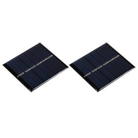 Uxcell 783243177776 2pack Mini Solar Panel Cell 3v 150ma 0.45w 60mm X 55mm For Diy Project